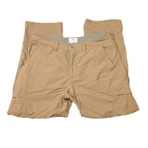 Redington Cargo Pants Men's Size 36 Brown Hiking Camping Fishing Outdoor Nylon